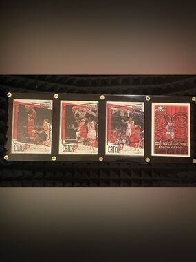 Legendary Michael Jordan Memorabilia Display-Upper Deck “Catch 23 + MVP
